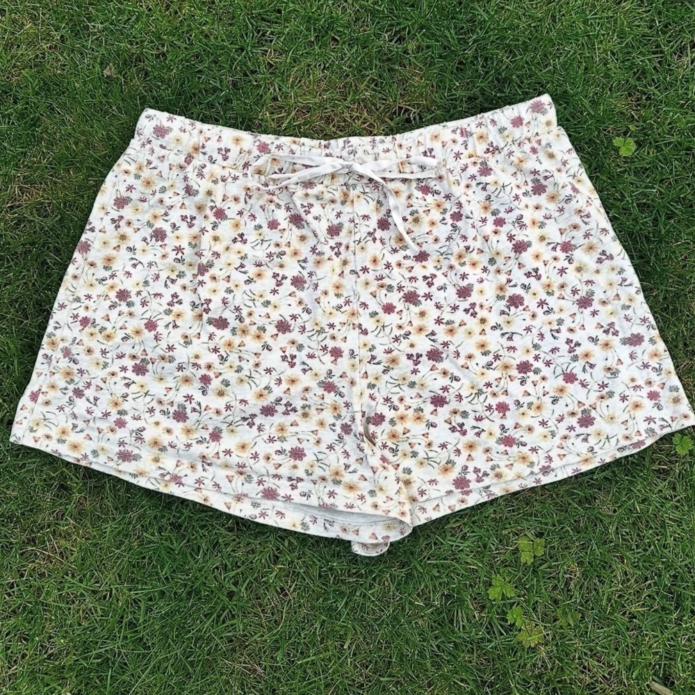 Miiyu Floral Lounge Shorts Drawstring Medium